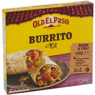 3 PACK OF Old El Paso Burrito Dinner Kit 485g