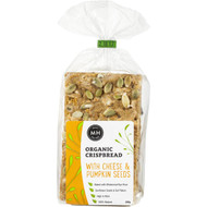 3 PACK OF Munch Organic Cheese & Pumpkin Seeds Crackers 200g