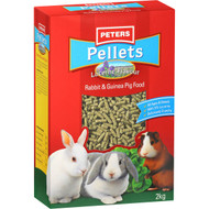 3 PACK OF Peters Rabbit & Guinea Pig Lucerne Pellets 2kg
