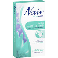 3 PACK OF Nair Hair Removal Wax Easiwax Mini Strips 20 pack