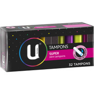 3 PACK OF U By Kotex Tampons Super Bulk 32 pack