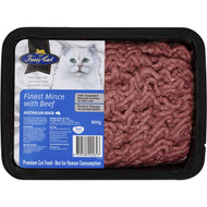 3 PACK OF Fussy Cat Grain Free Finest Mince With Beef Chilled Cat Food 800g