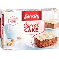3 PACK OF Sara Lee Carrot Cake 400g