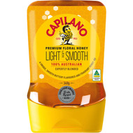 3 PACK OF Capilano Light & Smooth Honey Upside Down 340g