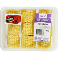 3 PACK OF Macro Organic Corn Cobettes Pre-pack 425g