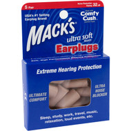 3 PACK OF Mack's Ear Plugs Ultra Foam 5 pack