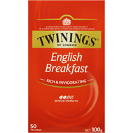 3 PACK OF Twinings English Breakfast Tea Bags 50pk 100g