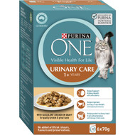 3 PACK OF Purina One Wet Cat Food Pouch Urinary Care Chicken 6x70g