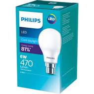 3 PACK OF Philips Led 470lm Cool Bayonet Cap 1pk