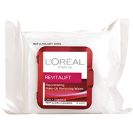 3 PACK OF L'oreal Revitalift Facial Wipes 25ea