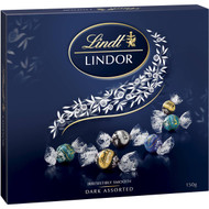 3 PACK OF Lindt Lindor Dark Assorted 150g