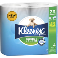3 PACK OF Kleenex Toilet Tissue Double Length 4 pack
