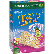 3 PACK OF Kellogg's Lcms Fairy Bread Snack Bars 12 pack