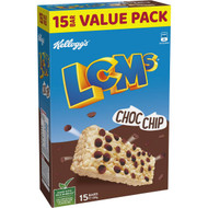3 PACK OF Kellogg's Lcms Choc Chip Cereal Snack Bars 15 pack