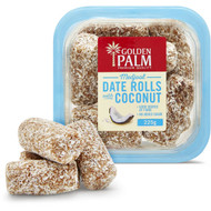 3 PACK OF Golden Palm Medjool Dates Roll With Coconut Punnet 225g