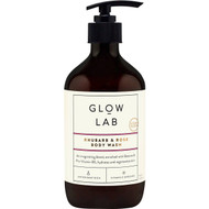 3 PACK OF Glow Lab Rhubarb & Rose Body Wash 400ml