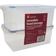 3 PACK OF Essentials Reusable 2.5l Containers 2 pack