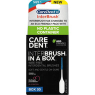 3 PACK OF Caredent Interbrush In A Box 30 pack