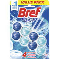 3 PACK OF Bref Power Active Ocean Breeze 2x50g