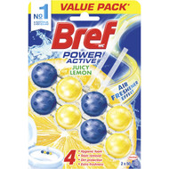 3 PACK OF Bref Power Active Toilet Cleaner Lemon 2 pack