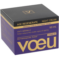 3 PACK OF Voeu Age Regenerate Anti-ageing Night Moisturiser 50ml