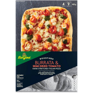 3 PACK OF La Gina Woodfired Burrata & Semi Dried Tomato Italian Pizza 405g
