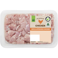 3 PACK OF WW Rspca Approved Diced Chicken Leg Fillet 500g