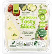 3 PACK OF WW Tasty Cheese Slices  500g