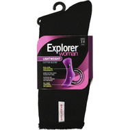 3 PACK OF Holeproof Explorer Socks Light For Women Size 3-8