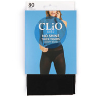 3 PACK OF Clio Girl No Shine 80d Opaque Tights Black S/m