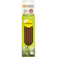 3 PACK OF Waxworks Mozzie Sticks Sandalwood Citronlla Frangipani 12 pack