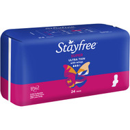 3 PACK OF Stayfree Ultra Thins Pads Wings Super 24 pack