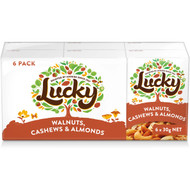 3 PACK OF Lucky Walnuts, Cashews & Almonds 6 pack
