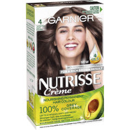 3 PACK OF Garnier Nutrisse Hair Colour 4 Tamarind Dark Brown
