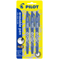3 PACK OF Pilot Frixion Ballpoint Pen Blue 3ea