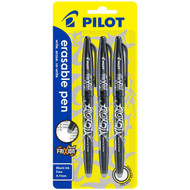 3 PACK OF Pilot Frixion Ballpoint Pen Black 3ea