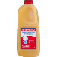 3 PACK OF Nudie Nothing But Orange Apple & Mango 2l