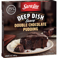 3 PACK OF Sara Lee Deep Dish Double Chocolate Pudding 600g