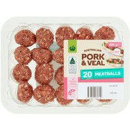 3 PACK OF WW Pork & Veal Meatballs 400g