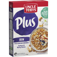 3 PACK OF Uncle Tobys Cereal Plus Iron 710g
