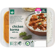 3 PACK OF WW Chicken Korma With Rice 350g