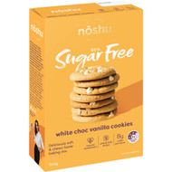 3 PACK OF Noshu Sugar Free White Choc Vanilla Cookies Mix 300g