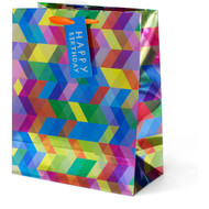 3 PACK OF Collage Large Kaleidoscope Gift Bag