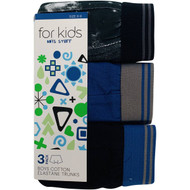 3 PACK OF WW Essentials Boys Underwear Fly Front Trunks 6-7 3 pack