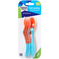 3 PACK OF Tommee Tippee Heat Sensing Weaning Spoons 4 pack