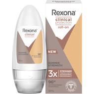 3 PACK OF Rexona Women Clinical Roll On Summer Strength 50ml