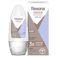 3 PACK OF Rexona Women Clinical Roll On Shower Clean 50ml