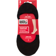 3 PACK OF Razzamatazz Footlet Assorted 3 To 8 3 pack