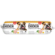 3 PACK OF Prime Pantry Chicken With Broccoli & Apple Dog Roll 1.7kg