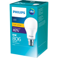 3 PACK OF Philips Led Globe Warm White 806 Lumen Bc Base